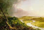 Thomas Cole 'The Ox Bow' of the Connecticut River near Northampton, Massachusetts oil painting on canvas